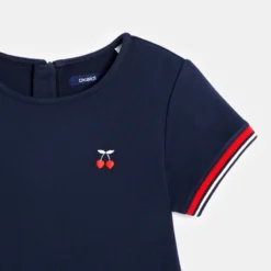 Robe Patineuse En Jersey Milano Bleue Fille -KIALLA Vetements Magasin 0396288 800