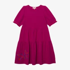 Robe Fille Manches Ballon Rose Catimini