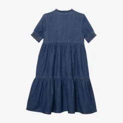 Robe Fille En Jean Brodé Bleue Catimini -KIALLA Vetements Magasin 0408253 800