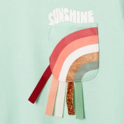 Robe-sweat Fille Arc-en-ciel Verte Catimini -KIALLA Vetements Magasin 0409335 800