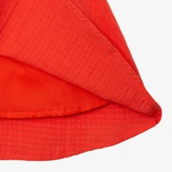 Robe Fille Armurée Orange Brodée Catimini -KIALLA Vetements Magasin 0409374 800