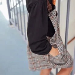 Robe Salopette Fille Prince-de-galles Catimini -KIALLA Vetements Magasin 0410206 800