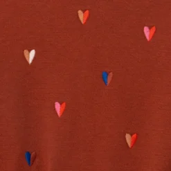 Robe Sweat Fille Brodée Cœurs Catimini -KIALLA Vetements Magasin 0410209 800