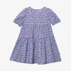 Robe Fille Micro Fleurs Bleue Catimini