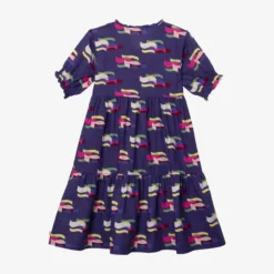 Robe Longue Fille Arty Violette Catimini -KIALLA Vetements Magasin 0411880 800