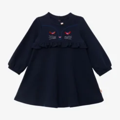 Robe Fille Broderie Chat Catimini