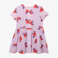 Robe Fille Hirondelles Rose Catimini