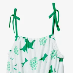 Robe Fille Maxi Fleurs Verte Catimini -KIALLA Vetements Magasin 0415264 800