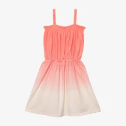 Robe Fille Deep Dye Brodée Orange Catimini -KIALLA Vetements Magasin 0415308 800