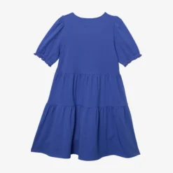 Robe Fille Manches Ballon Bleuee Catimini -KIALLA Vetements Magasin 0415342 800
