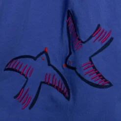 Robe Fille Manches Ballon Bleuee Catimini -KIALLA Vetements Magasin 0415343 800