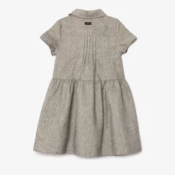 Robe Chemise Fille En Toile Dorée Catimini -KIALLA Vetements Magasin 0416053 800