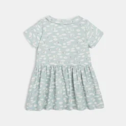 Robe Chemisier Bébé Fille En Twill Bleue Absorba -KIALLA Vetements Magasin 0416156 800