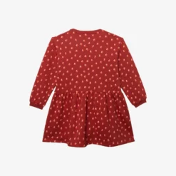 Robe Fille Brique Imprimé Bicolore En Coton Recyclé Rouge Catimini -KIALLA Vetements Magasin 0416214 800