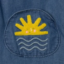 Robe Bébé Fille Jean Volant Bleuee Catimini -KIALLA Vetements Magasin 0416385 800