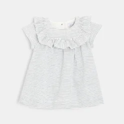 Robe à Rayures Et Bloomer Bébé Fille Bleue Absorba -KIALLA Vetements Magasin 0416491 800