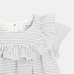 Robe à Rayures Et Bloomer Bébé Fille Bleue Absorba -KIALLA Vetements Magasin 0416495 800