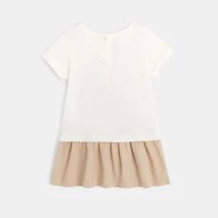 Robe Bébé Fille Bi-matière Absorba -KIALLA Vetements Magasin 0416627 800