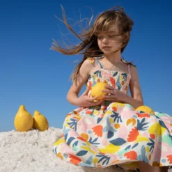 Robe Fille Pop Couleur Blanche Catimini -KIALLA Vetements Magasin 0419117 800