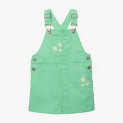 Robe-salopette Fille Brodée Verte Catimini