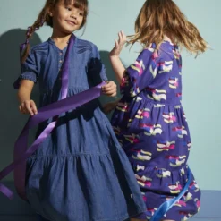 Robe Longue Fille Arty Violette Catimini -KIALLA Vetements Magasin 0419229 800