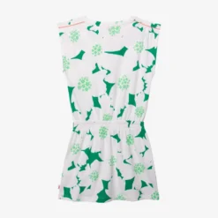 Robe T-shirt Fille Maxi Fleurs Verte Catimini -KIALLA Vetements Magasin 0419452 800