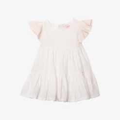 Robe Bébé Fille Manches Brodées Blanche Catimini -KIALLA Vetements Magasin 0419600 800 1