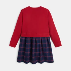 Robe Bimatière Chipie Rouge Fille -KIALLA Vetements Magasin 0422413 800