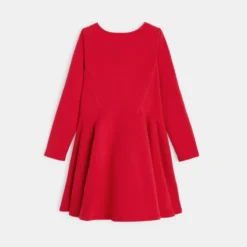 Robe Unie En Jersey Milano Rouge Fille -KIALLA Vetements Magasin 0423349 800