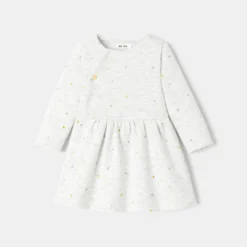 Robe En Molleton Imprimé Blanche Naissance Absorba -KIALLA Vetements Magasin 0424179 800 1