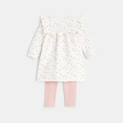 Robe Tissu Fantaisie Bulles Et Legging Rose Naissance -KIALLA Vetements Magasin 0424858 800