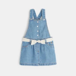 Robe Salopette En Jean Bleue Bébé Fille -KIALLA Vetements Magasin 0426385 800 1