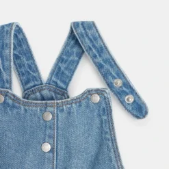 Robe Salopette En Jean Bleue Bébé Fille -KIALLA Vetements Magasin 0426386 800