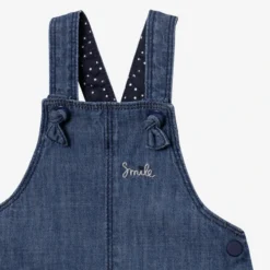 Robe-salopette Bébé Fille Jean Brodé Bleue Catimini -KIALLA Vetements Magasin 0426840 800