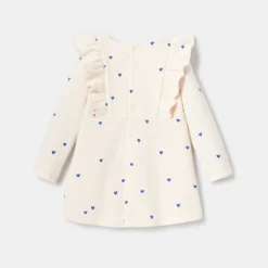 Robe En Molleton Imprimée Cœurs Rose Bébé Fille Absorba -KIALLA Vetements Magasin 0427512 800