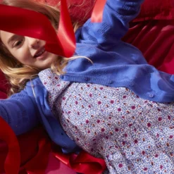 Robe Fille Micro Fleurs Bleue Catimini -KIALLA Vetements Magasin 0428008 800