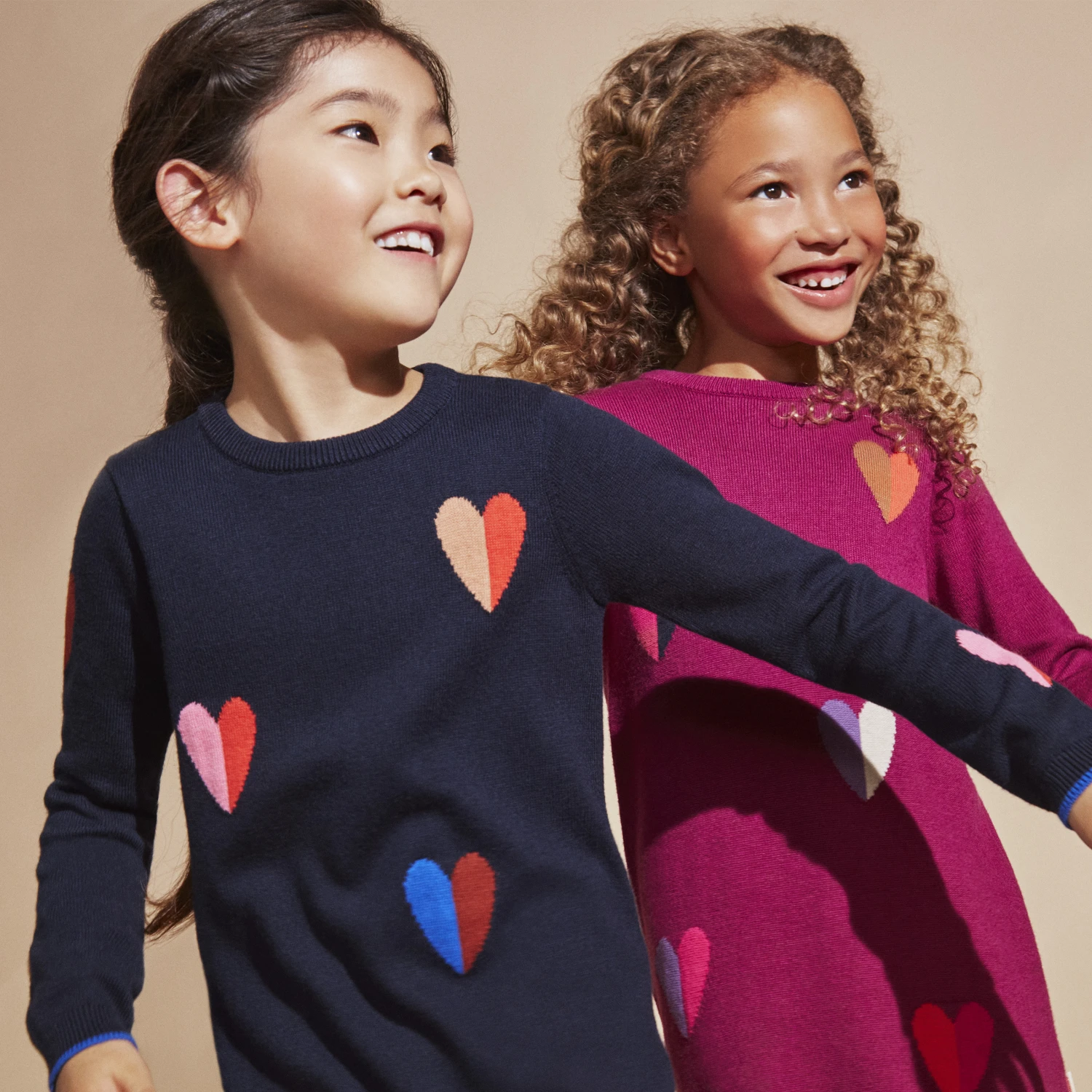 Robe Fille Jacquard Coeurs Marine Bleue Catimini 5 Robe Fille Jacquard Coeurs Marine Bleue Catimini – Image 5