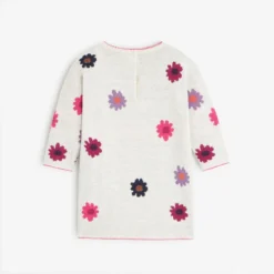 Robe Grisee à Fleurs Pour Bébé Fille En Tricot Catimini -KIALLA Vetements Magasin 0429697 800