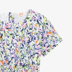 Robe Fille à Motifs Blanche Catimini -KIALLA Vetements Magasin 0433662 800