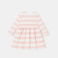 Robe à Manches Longues En Coton Bio Rose Bébé Fille Absorba -KIALLA Vetements Magasin 0434693 800