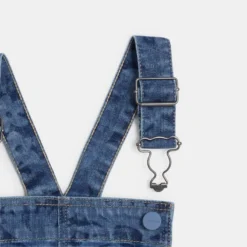 Robe Salopette Fille En Jean Fleuri Bleue Catimini -KIALLA Vetements Magasin 0439584 800