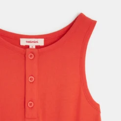 Robe Fille Bicolore Rouge à Motifs Abstraits Catimini -KIALLA Vetements Magasin 0440354 800