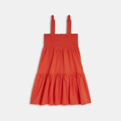 Robe Bébé Fille Rouge Avec Broderies Catimini 7 Robe Bébé Fille Rouge Avec Broderies Catimini -KIALLA Vetements Magasin 0460136 800