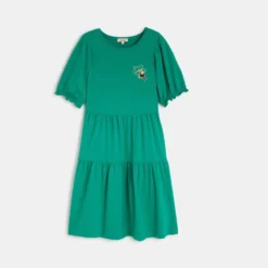 Robe Fille Vertee En Coton Recyclé Catimini