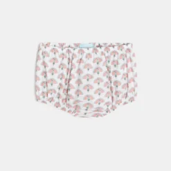 Robe Bi-matière Imprimée Paons Rose Bébé Fille -KIALLA Vetements Magasin 0460255 800