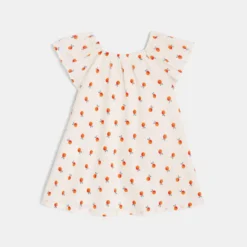 Robe Bébé Fille à Imprimés Oranges Catimini -KIALLA Vetements Magasin 0463194 800