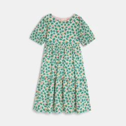 Robe Fille à Imprimés Plantes Rose Catimini