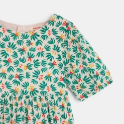 Robe Fille à Imprimés Plantes Rose Catimini -KIALLA Vetements Magasin 0463212 800