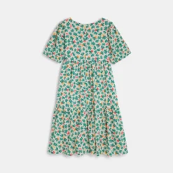 Robe Fille à Imprimés Plantes Rose Catimini -KIALLA Vetements Magasin 0463213 800