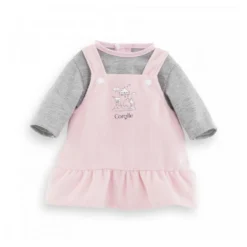 Robe Et T-shirt Bords De Loire Pour Poupon 36cm